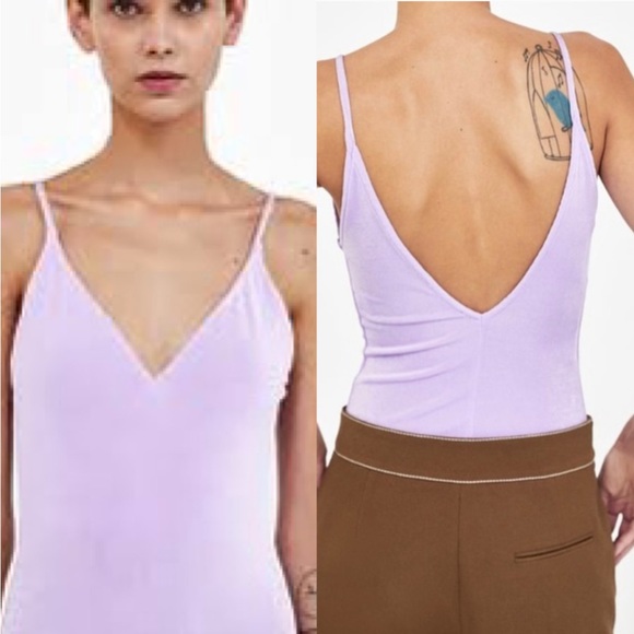 Zara Tops - ZARA NWT  LAVENDER BODYSUIT